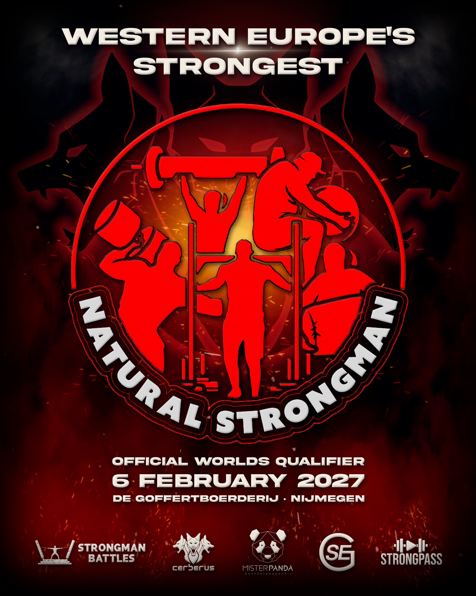 Western Europe’s Strongest 2027 — Official Worlds Qualifier, 6 February 2027, De Goffertboerderij, Nijmegen