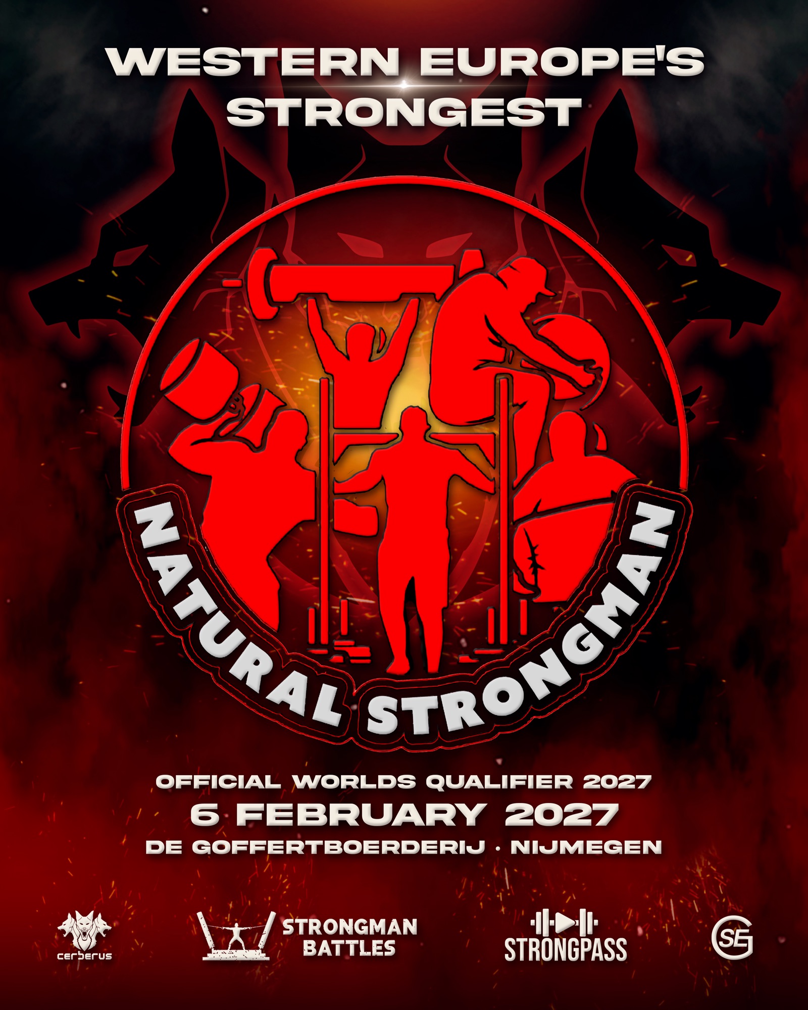 Western Europe’s Strongest 2027 — Official Worlds Qualifier, 6 February 2027, De Goffertboerderij, Nijmegen